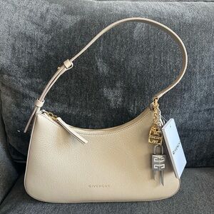Givenchy Beige Leather Shoulder Bag with Charms✨